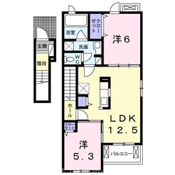 フェリーチェ六条Ａの物件間取画像